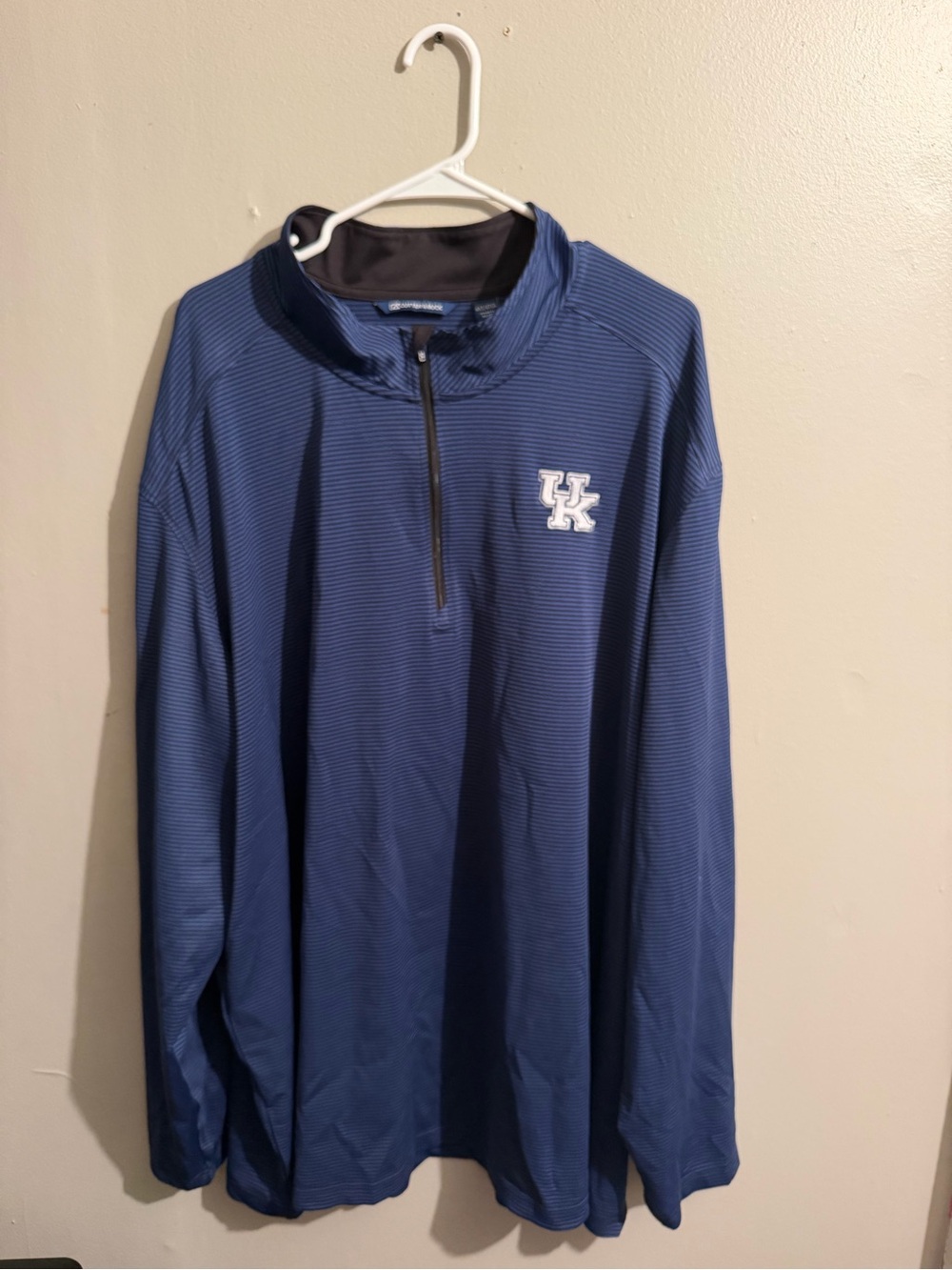 Cutter & Buck Kentucky Wildcats 1/4 Zip Pullover Men’s 4XT Big Tall Blue